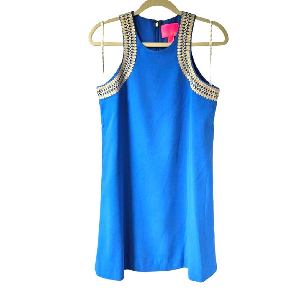 LILLY PULITZER Amayah Soft Shift Dress in Blue Tang - Picture 2 of 10